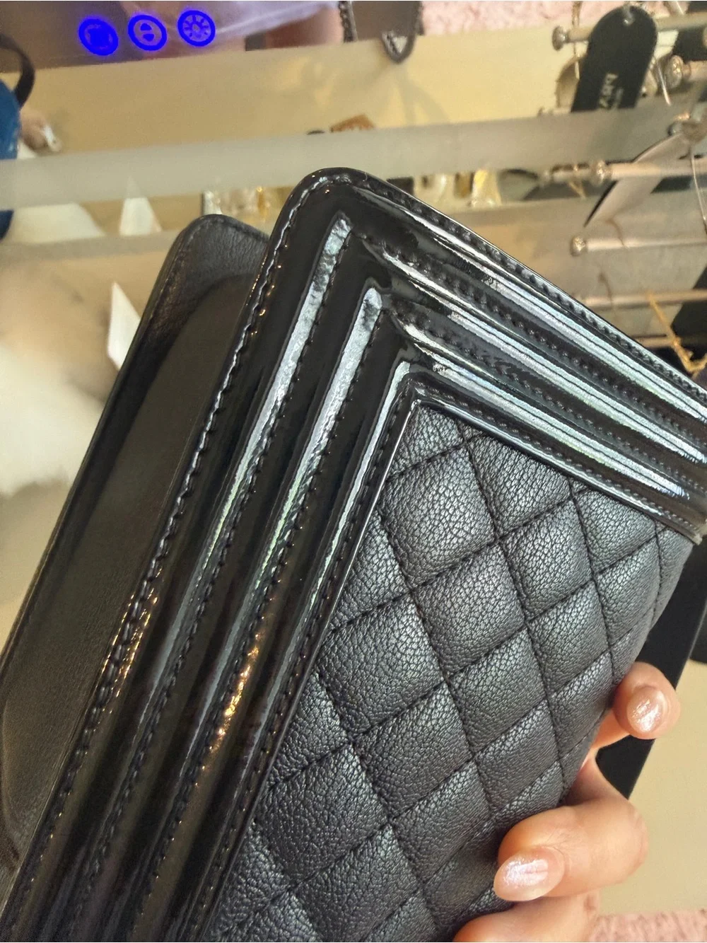 Chanel Old Medium goatskin boy